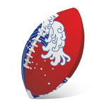 Red Sun Japanese Wave Print Rugby Ball