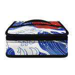 Red Sun Japanese Wave Print Small Lunch Bag