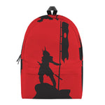 Red Sun Samurai Print Backpack