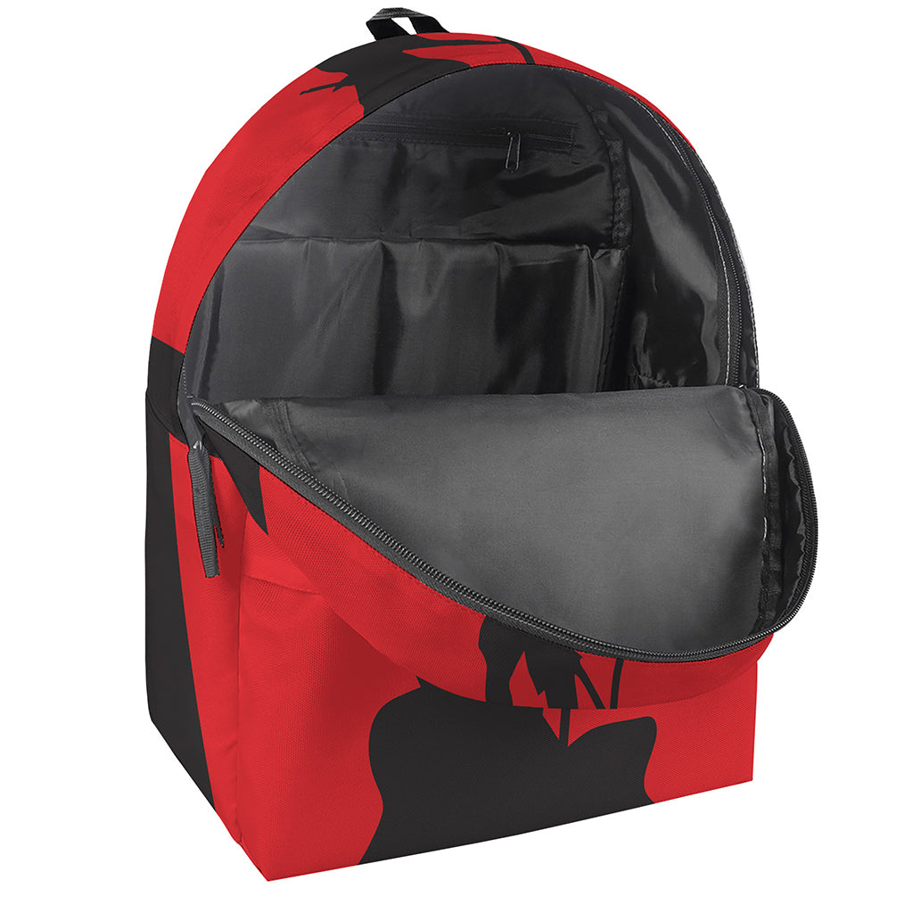 Red Sun Samurai Print Backpack