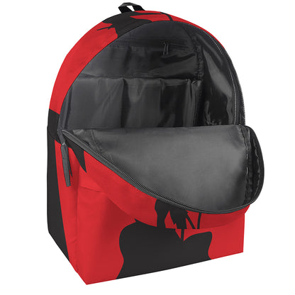 Red Sun Samurai Print Backpack