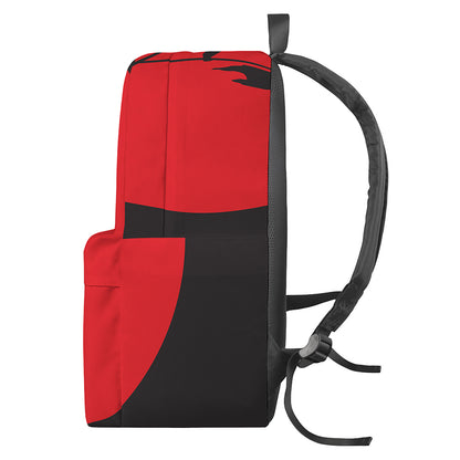 Red Sun Samurai Print Backpack
