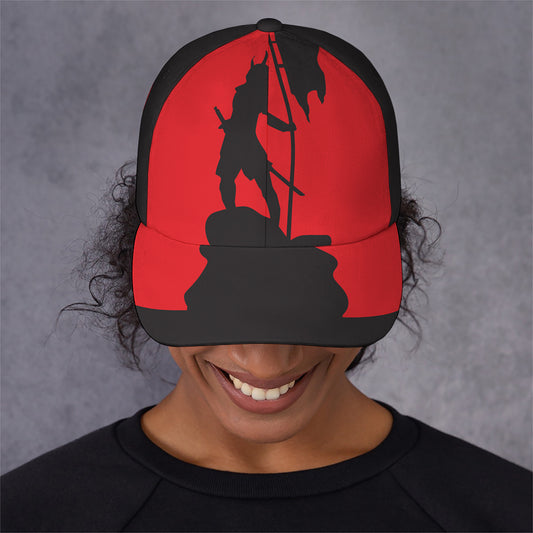 Red Sun Samurai Print Baseball Cap