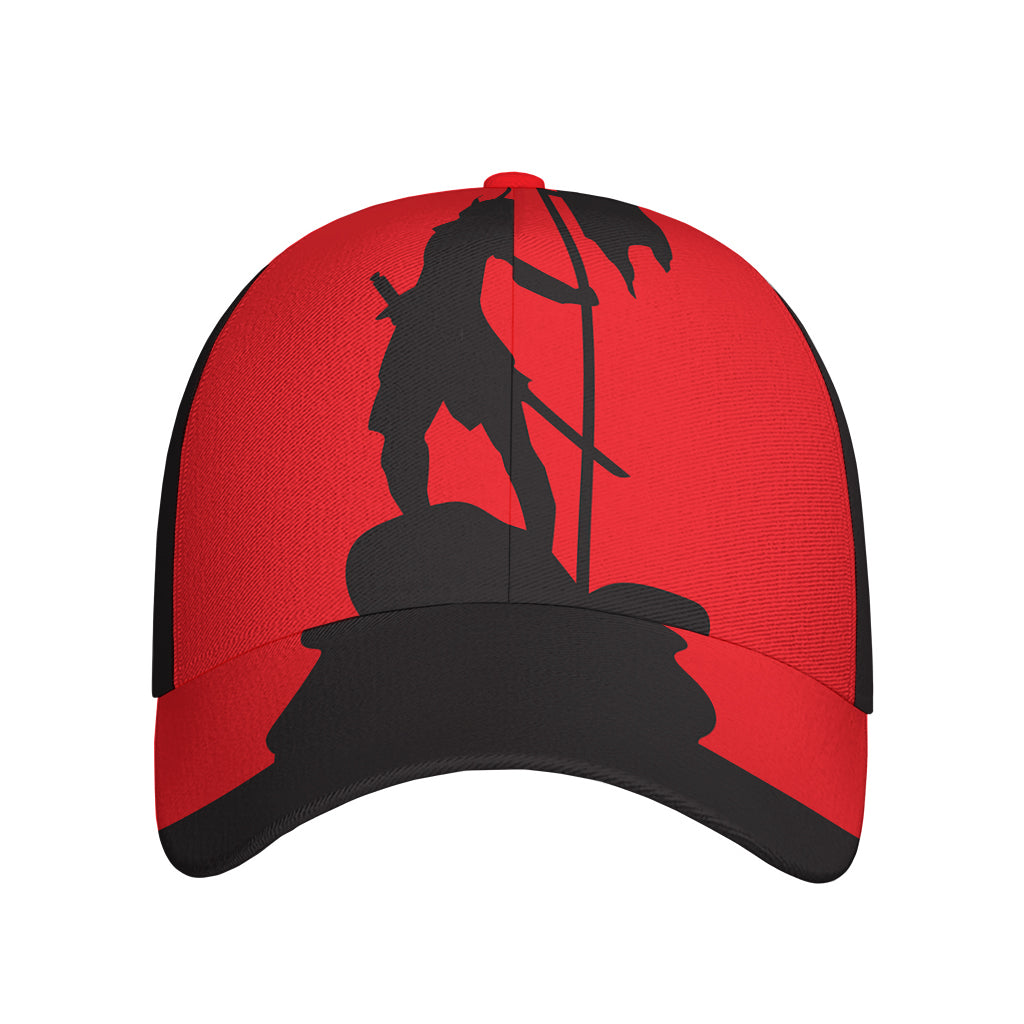 Red Sun Samurai Print Baseball Cap
