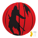 Red Sun Samurai Print Basketball