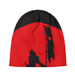 Red Sun Samurai Print Beanie