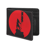 Red Sun Samurai Print Bifold Wallet