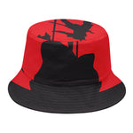 Red Sun Samurai Print Bucket Hat