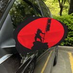 Red Sun Samurai Print Car Side Mirror Covers