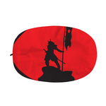 Red Sun Samurai Print Car Side Mirror Covers