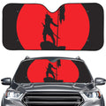 Red Sun Samurai Print Car Windshield Sun Shade