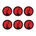 Red Sun Samurai Print Coaster Set