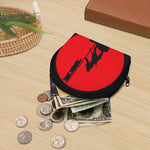 Red Sun Samurai Print Coin Purse