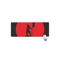 Red Sun Samurai Print Extended Mouse Pad