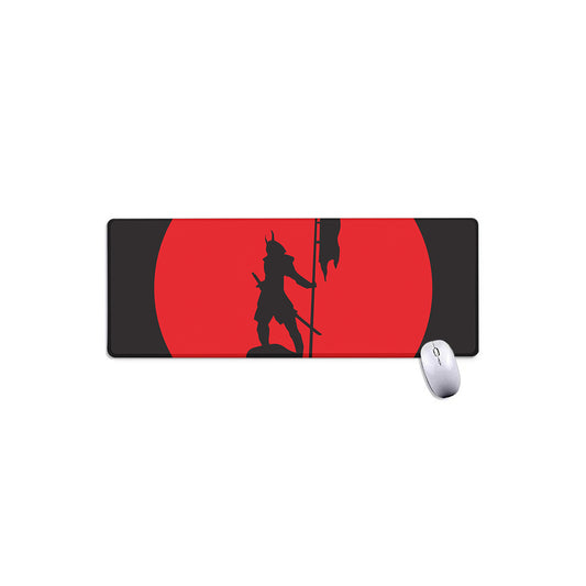 Red Sun Samurai Print Extended Mouse Pad