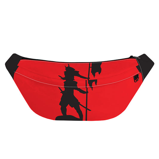 Red Sun Samurai Print Fanny Pack