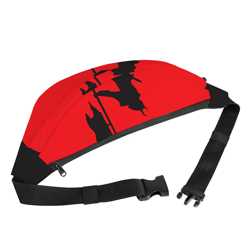 Red Sun Samurai Print Fanny Pack