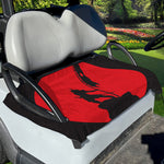 Red Sun Samurai Print Golf Cart Seat Cover