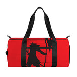 Red Sun Samurai Print Gym Bag