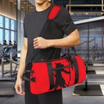 Red Sun Samurai Print Gym Bag