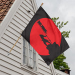 Red Sun Samurai Print House Flag