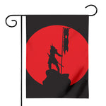Red Sun Samurai Print House Flag