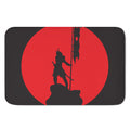 Red Sun Samurai Print Indoor Door Mat