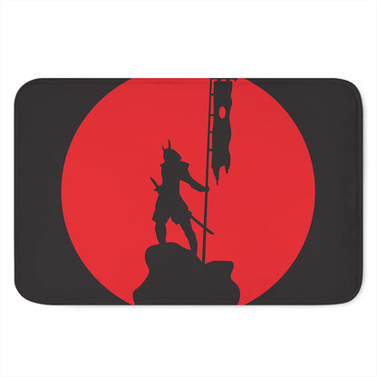Red Sun Samurai Print Indoor Door Mat