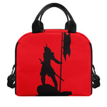 Red Sun Samurai Print Insulated Lunch Bag