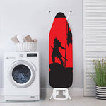 Red Sun Samurai Print Ironing Board Cover
