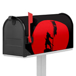 Red Sun Samurai Print Mailbox Cover