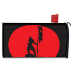 Red Sun Samurai Print Mailbox Cover