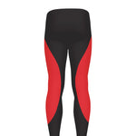 Red Sun Samurai Print Men's leggings