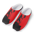 Red Sun Samurai Print Mesh Casual Shoes