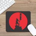 Red Sun Samurai Print Mouse Pad