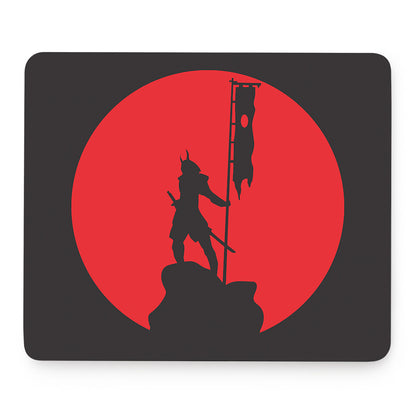 Red Sun Samurai Print Mouse Pad