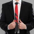 Red Sun Samurai Print Necktie