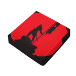 Red Sun Samurai Print Outdoor Seat Cushion Cover