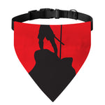 Red Sun Samurai Print Over The Collar Dog Bandana