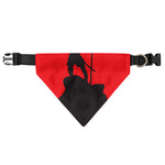 Red Sun Samurai Print Over The Collar Dog Bandana