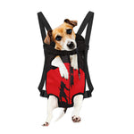 Red Sun Samurai Print Pet Carrier Backpack