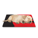 Red Sun Samurai Print Pet Cooling Mat Cover