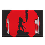 Red Sun Samurai Print Placemat