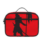 Red Sun Samurai Print Portable Lunch Bag
