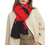 Red Sun Samurai Print Scarf