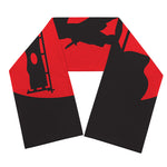 Red Sun Samurai Print Scarf