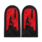 Red Sun Samurai Print Skillet Handle Cover