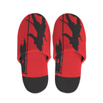 Red Sun Samurai Print Slippers