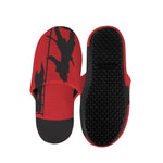 Red Sun Samurai Print Slippers