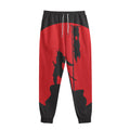Red Sun Samurai Print Sweatpants